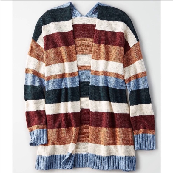 American Eagle Striped Cardigan | Poshmark